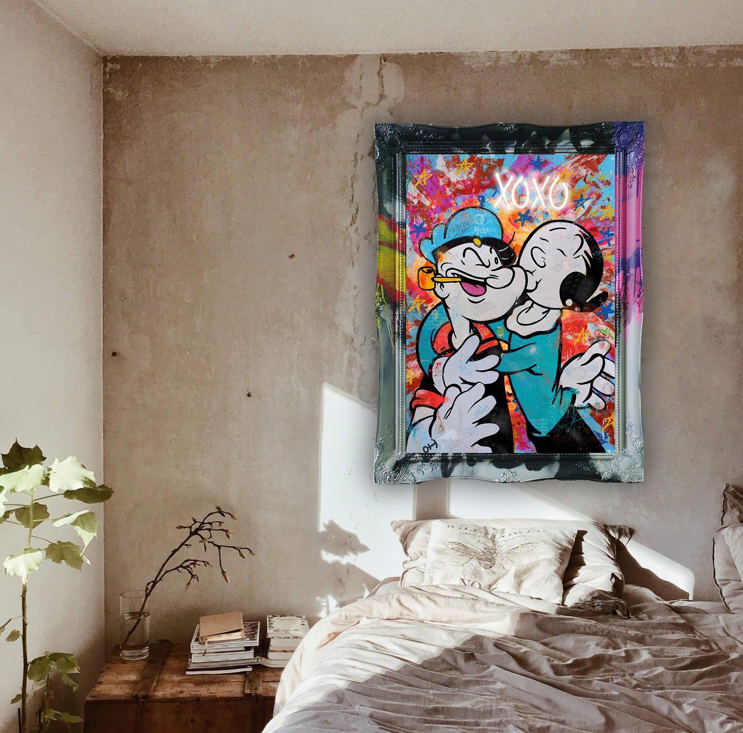 Lovers Xoxo - Cartoon Canvas