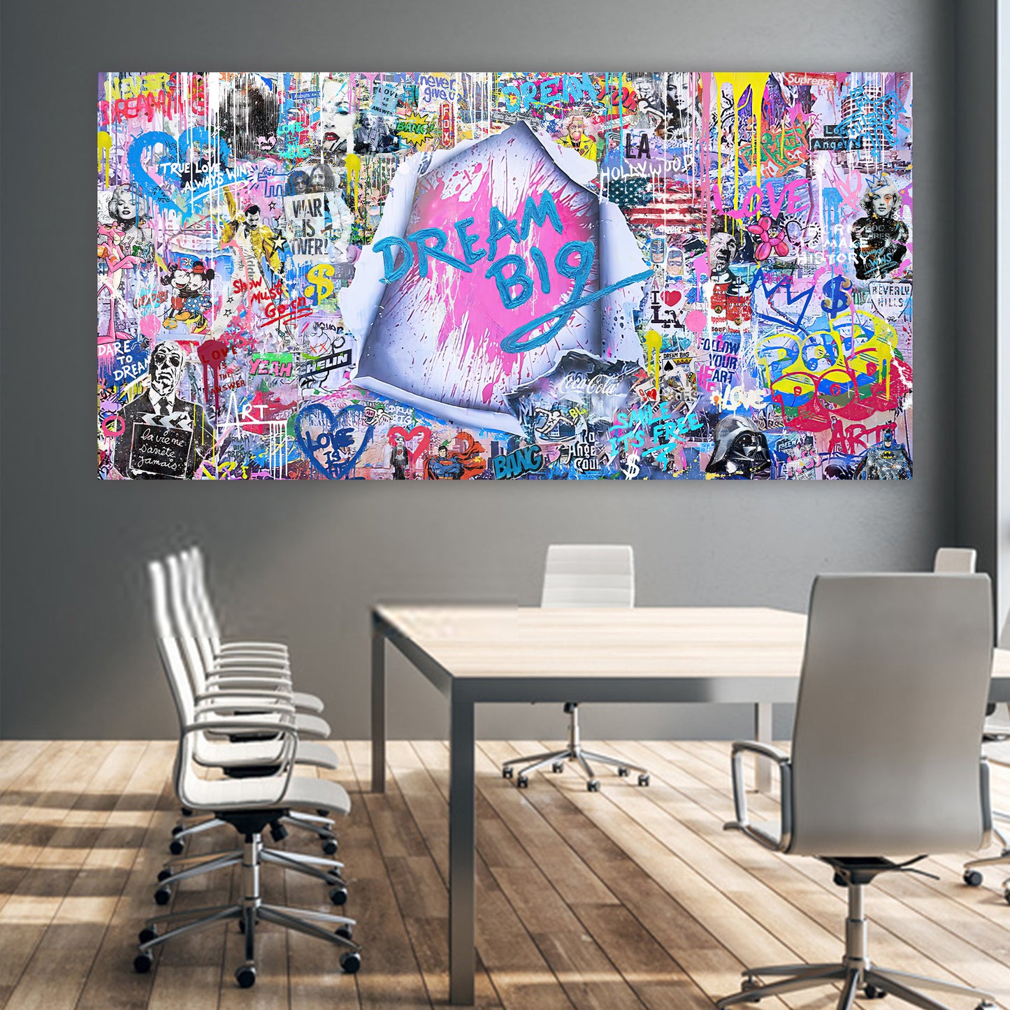 Dream BIG - 14 MOSAIQUE LOVE POP ART DREAM BIG MOCKUP 3