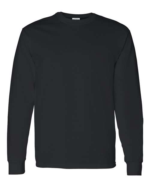 Black Heavy Cotton Long Sleeve Tshirt
