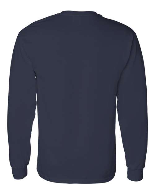 Navy Blue Heavy Cotton Long Sleeve Tshirt