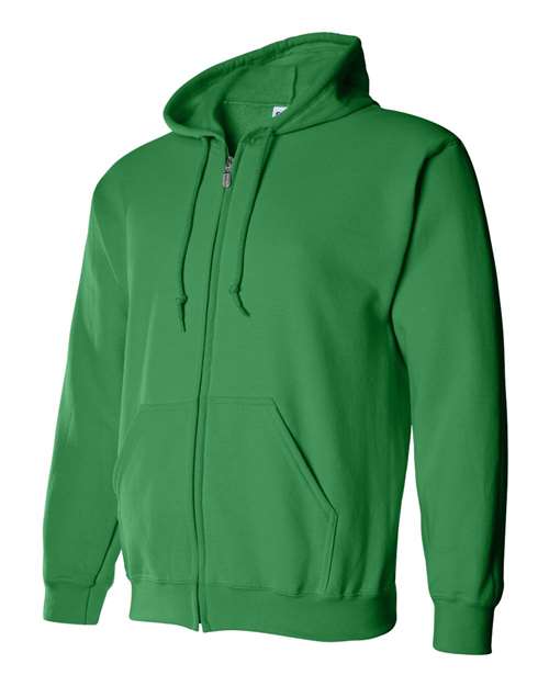 Irish Green Full Zip Hooded Sweatshirt