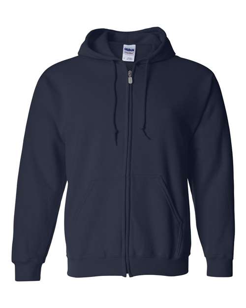 Navy Blue Full Zip Hooded Sweatshirt