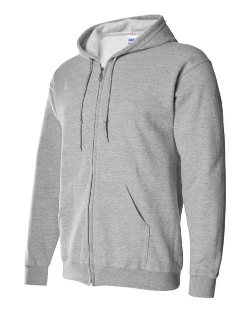 Sports Grey Full Zip Hooded Sweatshirt