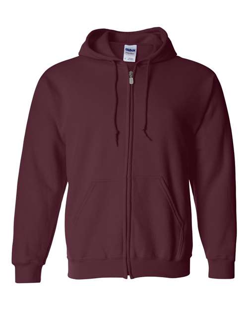 Chocolate Brown Full Zip Hooded Sweatshirt