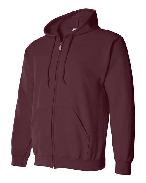 Chocolate Brown Full Zip Hooded Sweatshirt