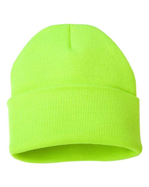 Neon Yellow Beanie Hat