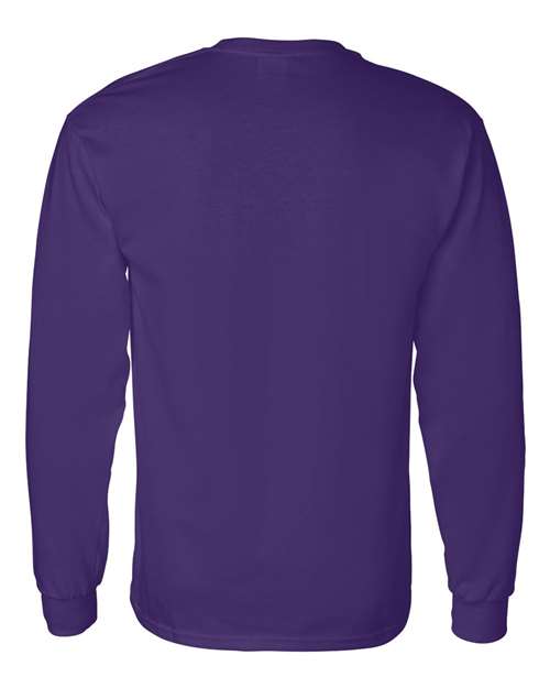 Purple Heavy Cotton Long Sleeve Tshirt