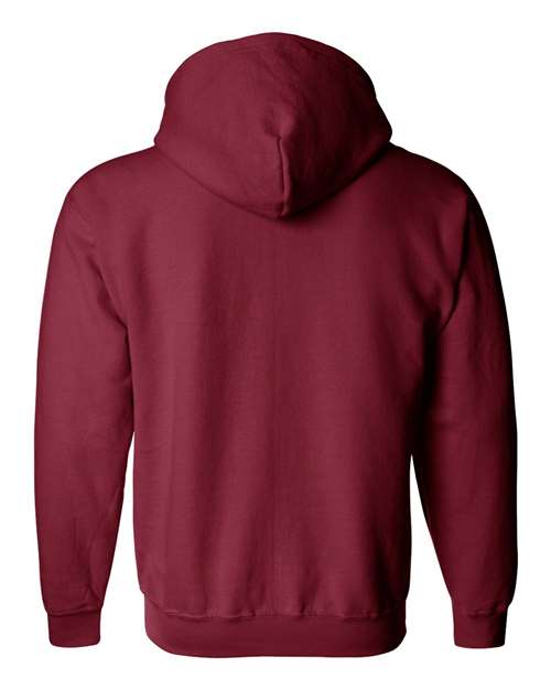 Burgundy Full Zip Hooded Sweatshirt