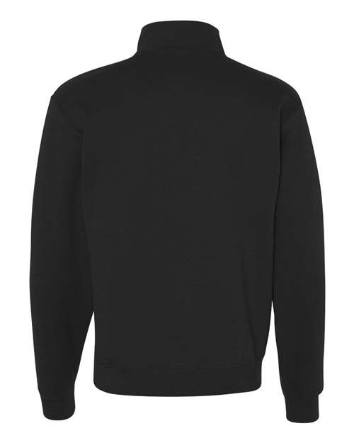 Black Quarter-Zip Sweatshirt