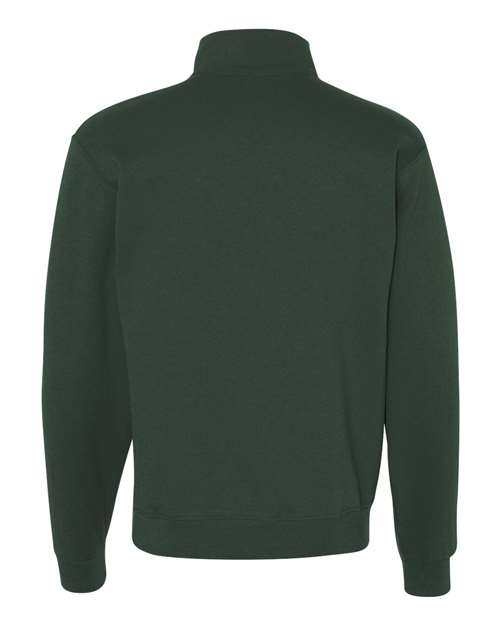 Forest Green Quarter-Zip Sweatshirt