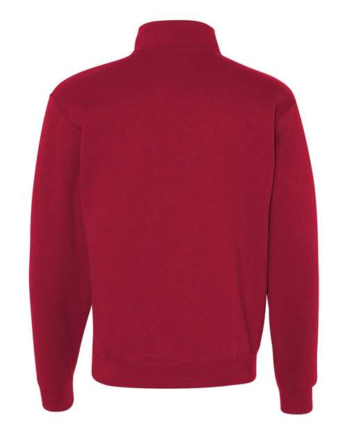 Red Quarter-Zip Sweatshirt