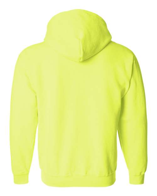 Neon Yellow Full Zip Hooded Sweatshirt