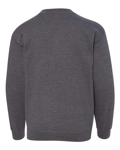 Dark Heather Grey Youth Crewneck Sweatshirt