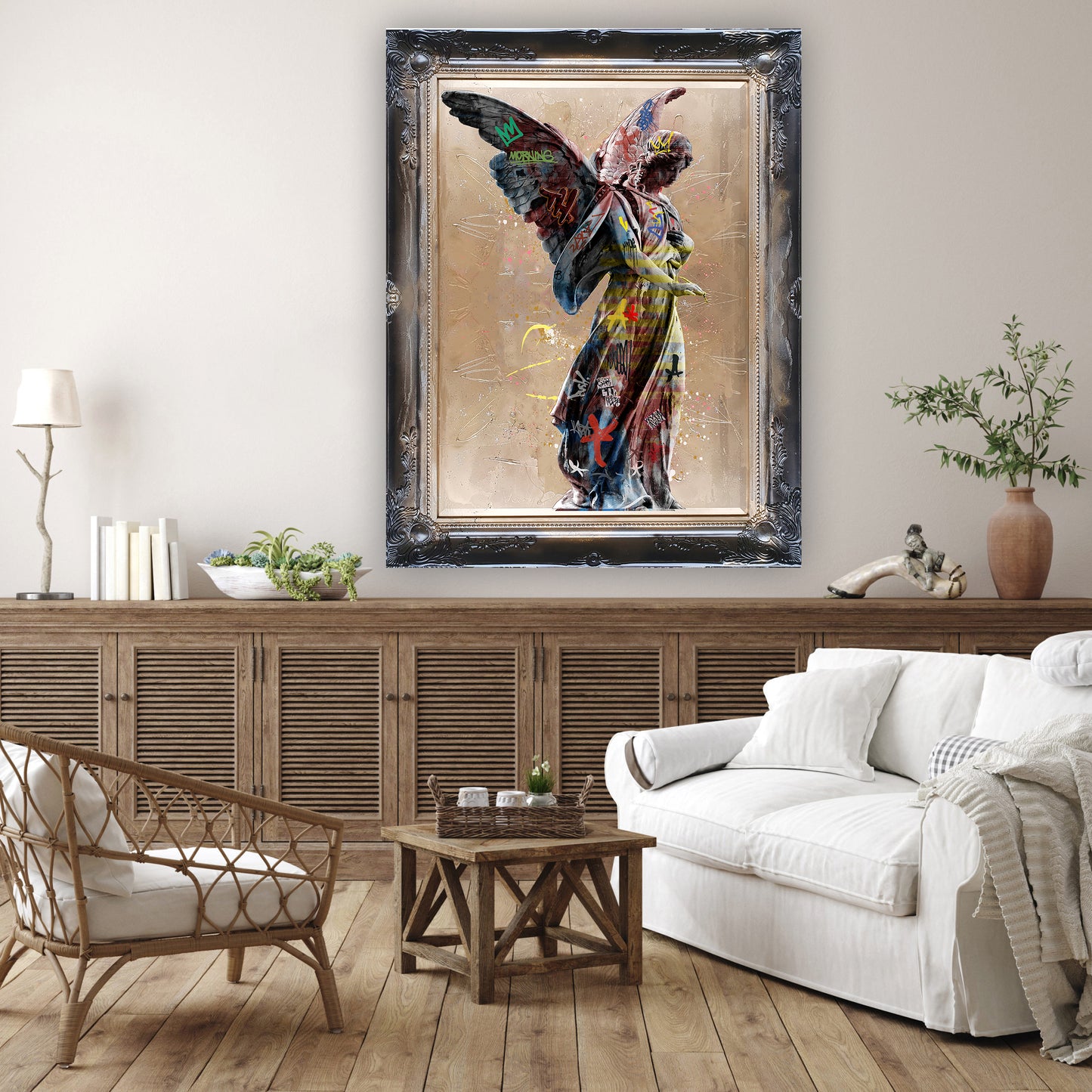 Golden Angel - Pop Art Canvas (Panoramic)