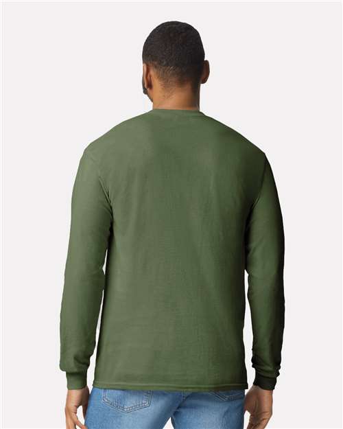 Military Green Heavy Cotton Long Sleeve Tshirt