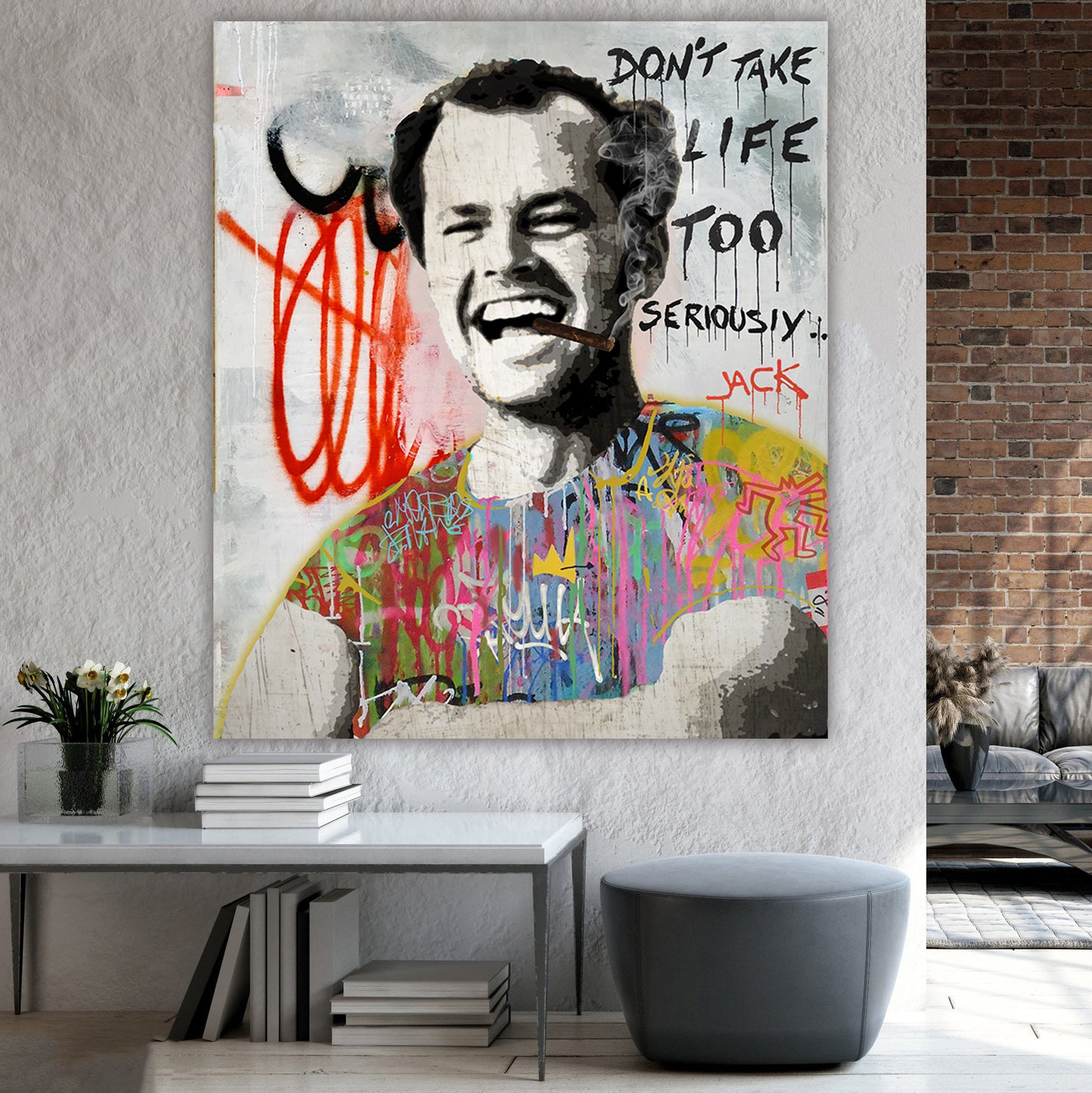 Dont Take Life TO Seriously - Movie Stars Canvas