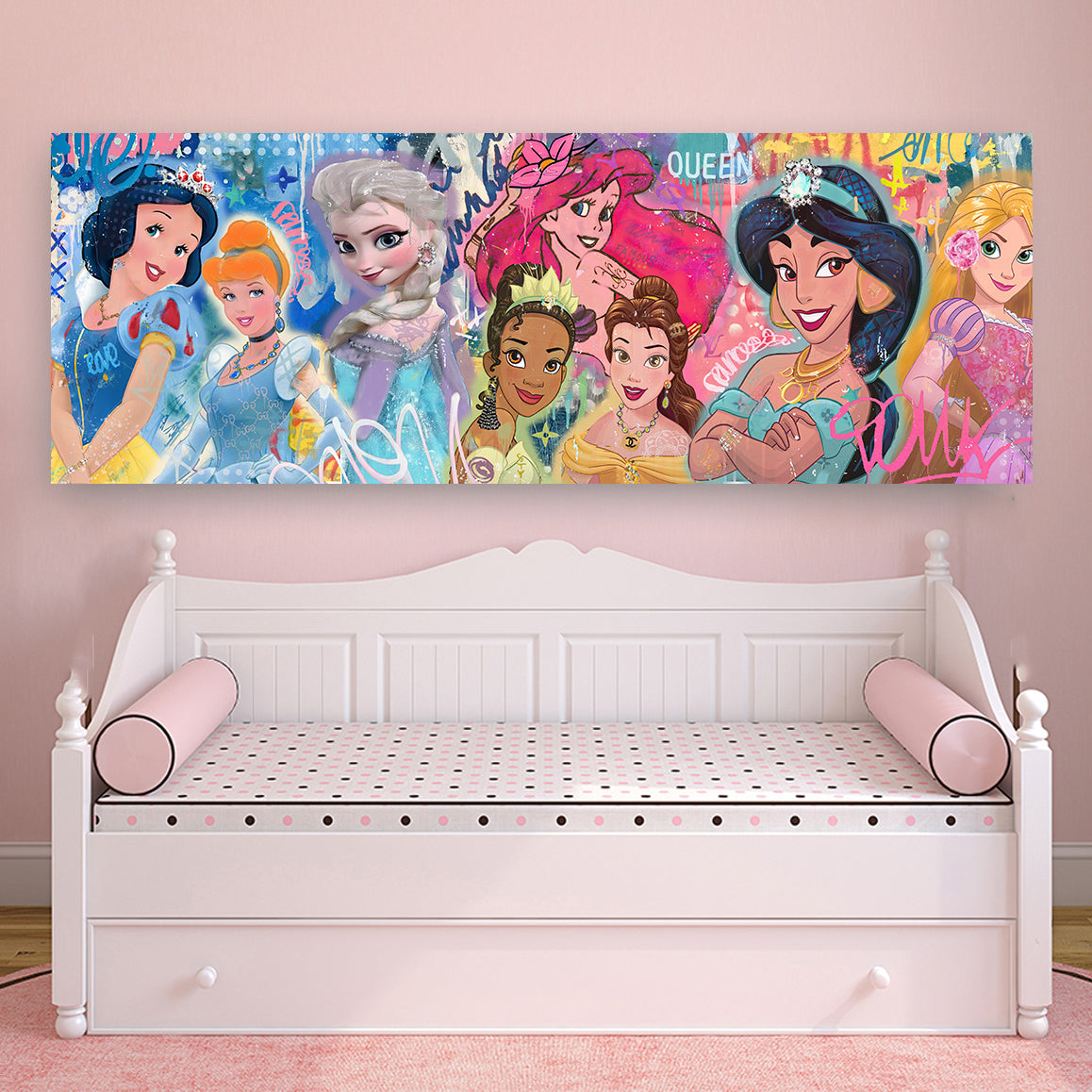 THE Queens - Cartoon Canvas (Panoramic)