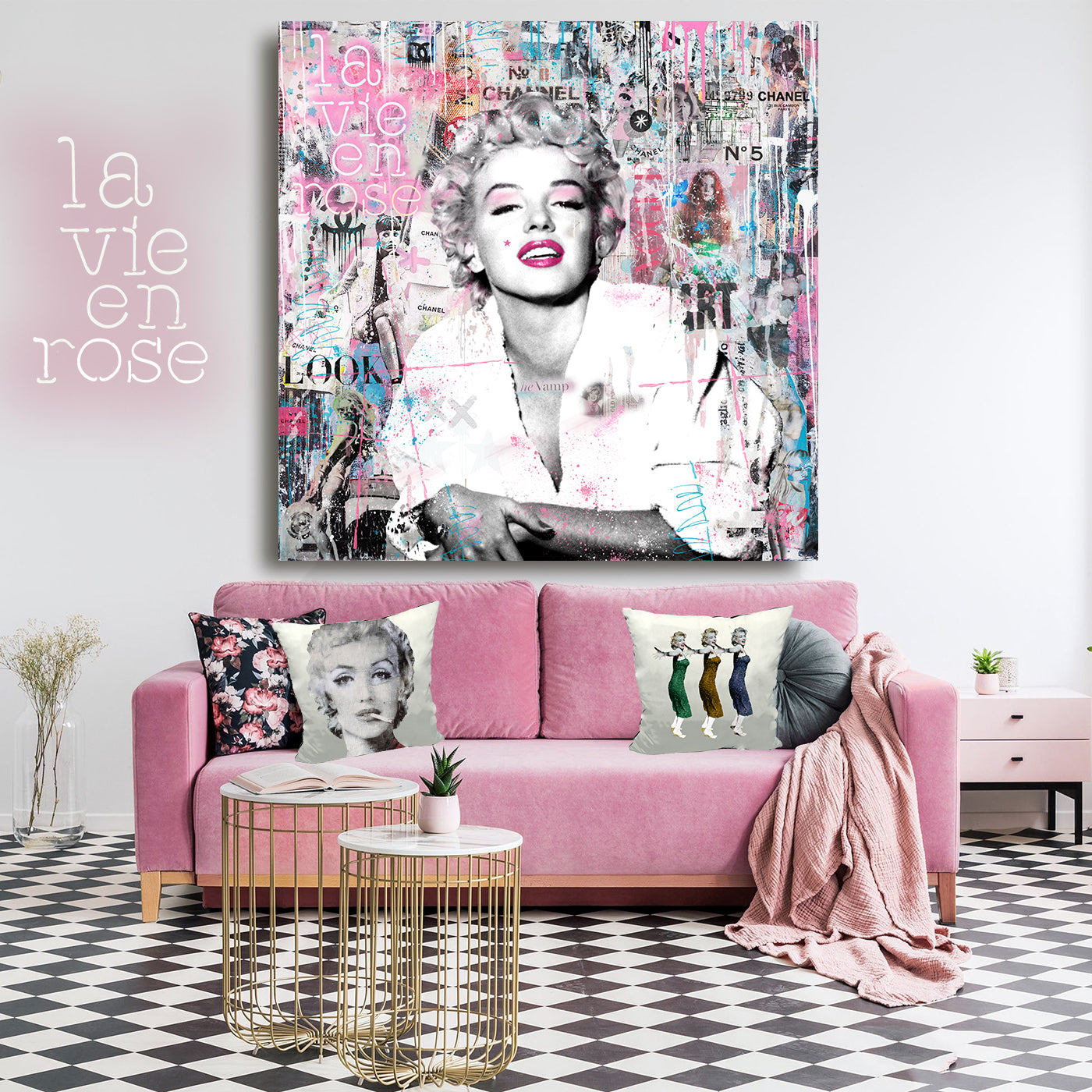 LA VIE EN Rose - Movie Stars Canvas