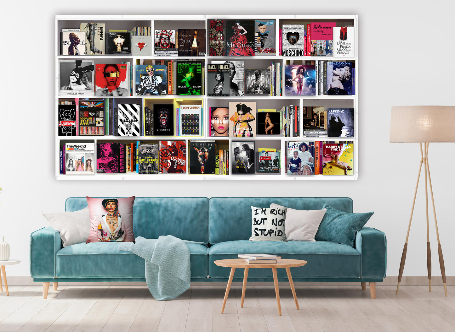 New Fashion/Designer Bookshelf Wall Art
