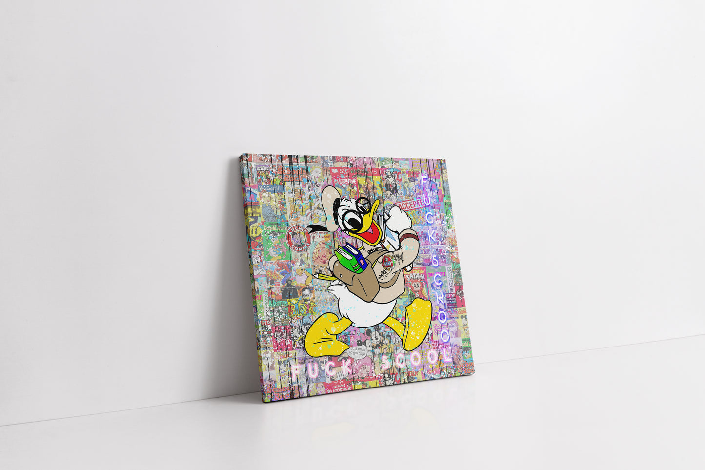 Donald Duck " Fuck School "