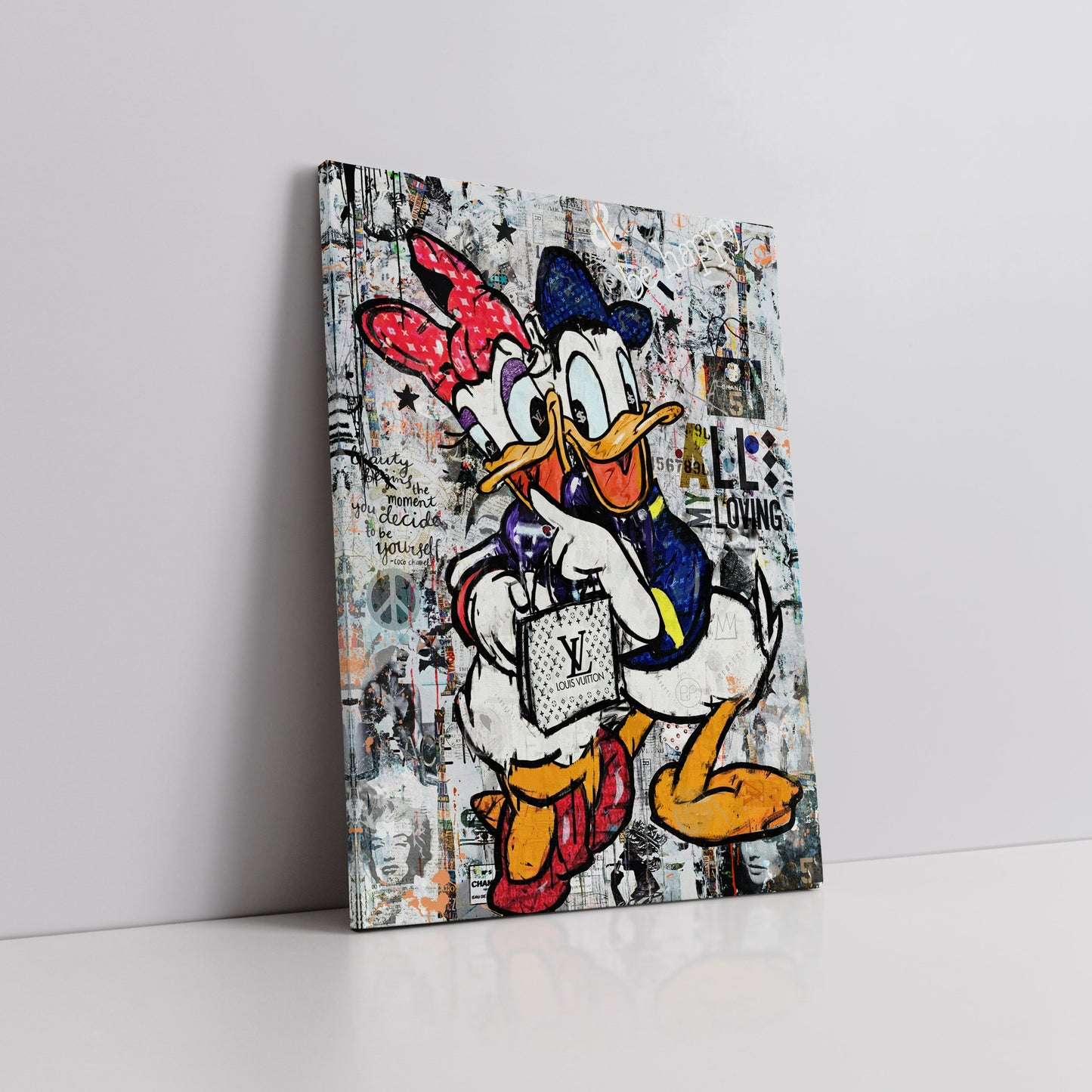 Luxury Duck - Cartoon Canvas