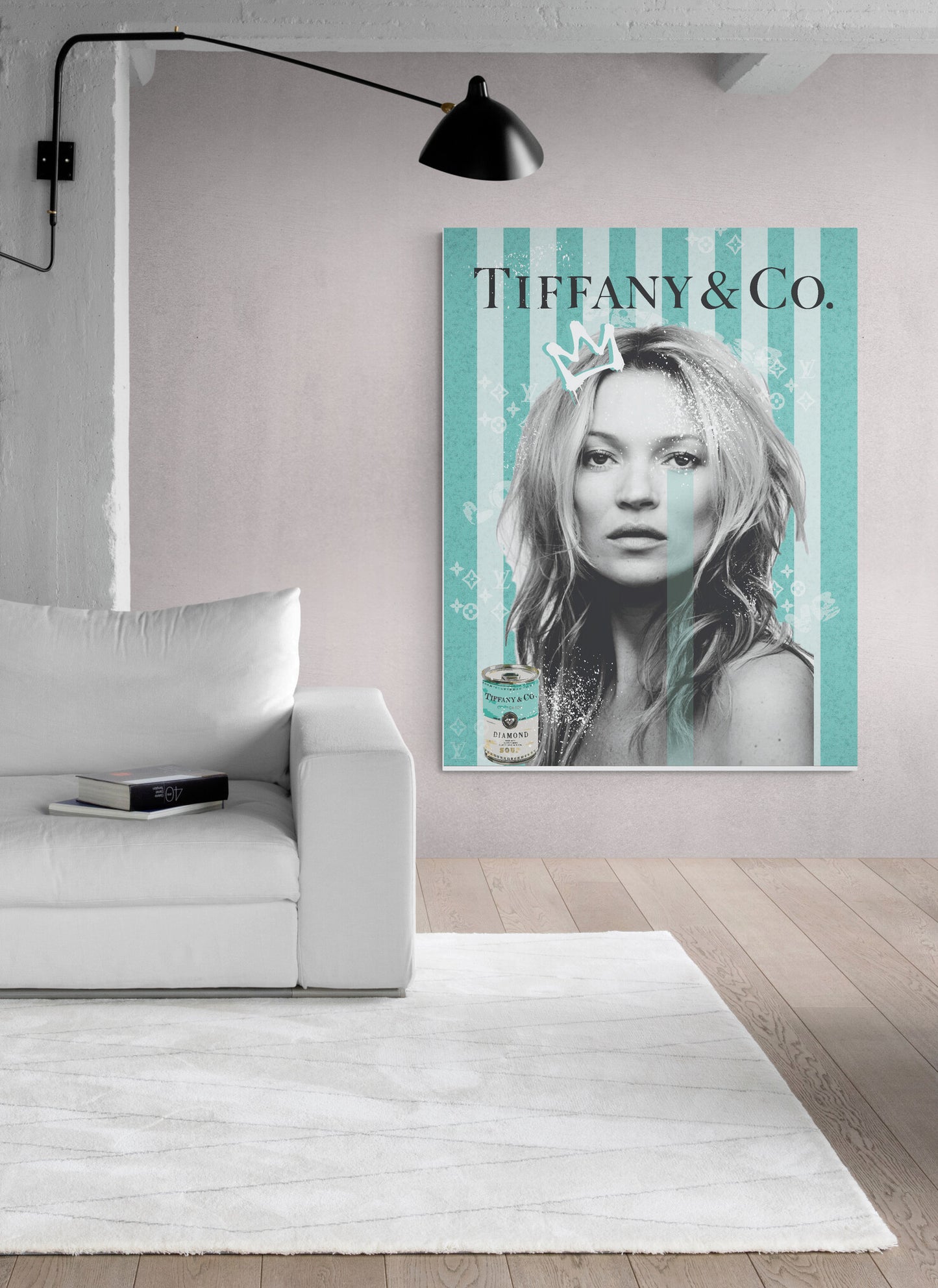 "Tiffany Moss" - Kate Moss Canvas Art