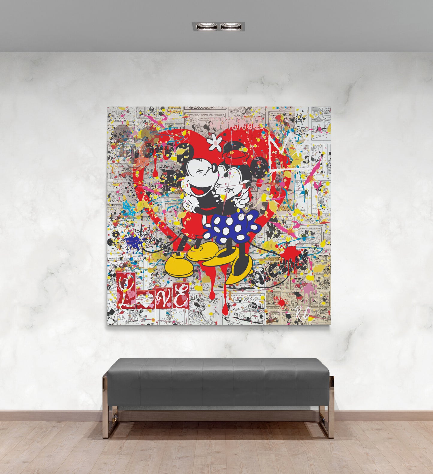 Mickey Vintage Love - Original Canvas