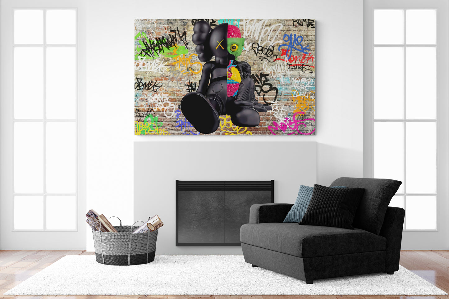 Kaws Graffiti Wall
