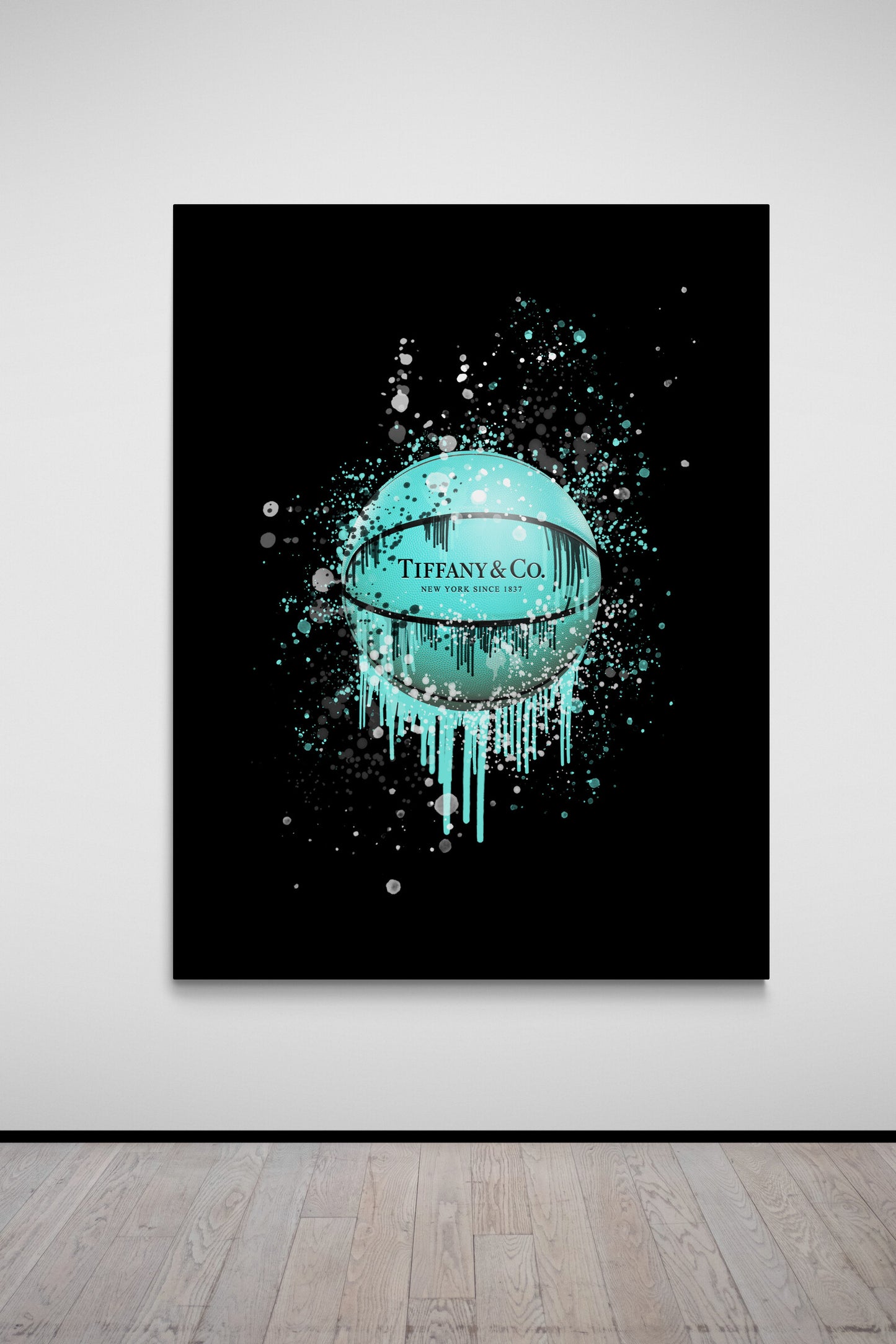 Drip Ball " Tiffany Drip " - Canvas Art