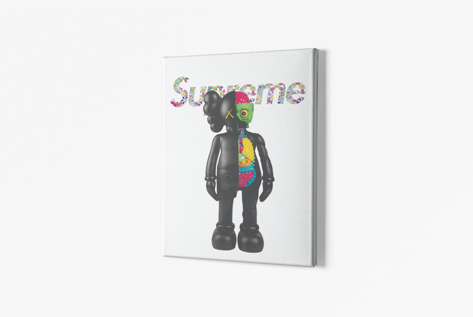 Kaws Supreme Louis Vuitton Canvas poster wall art home decor