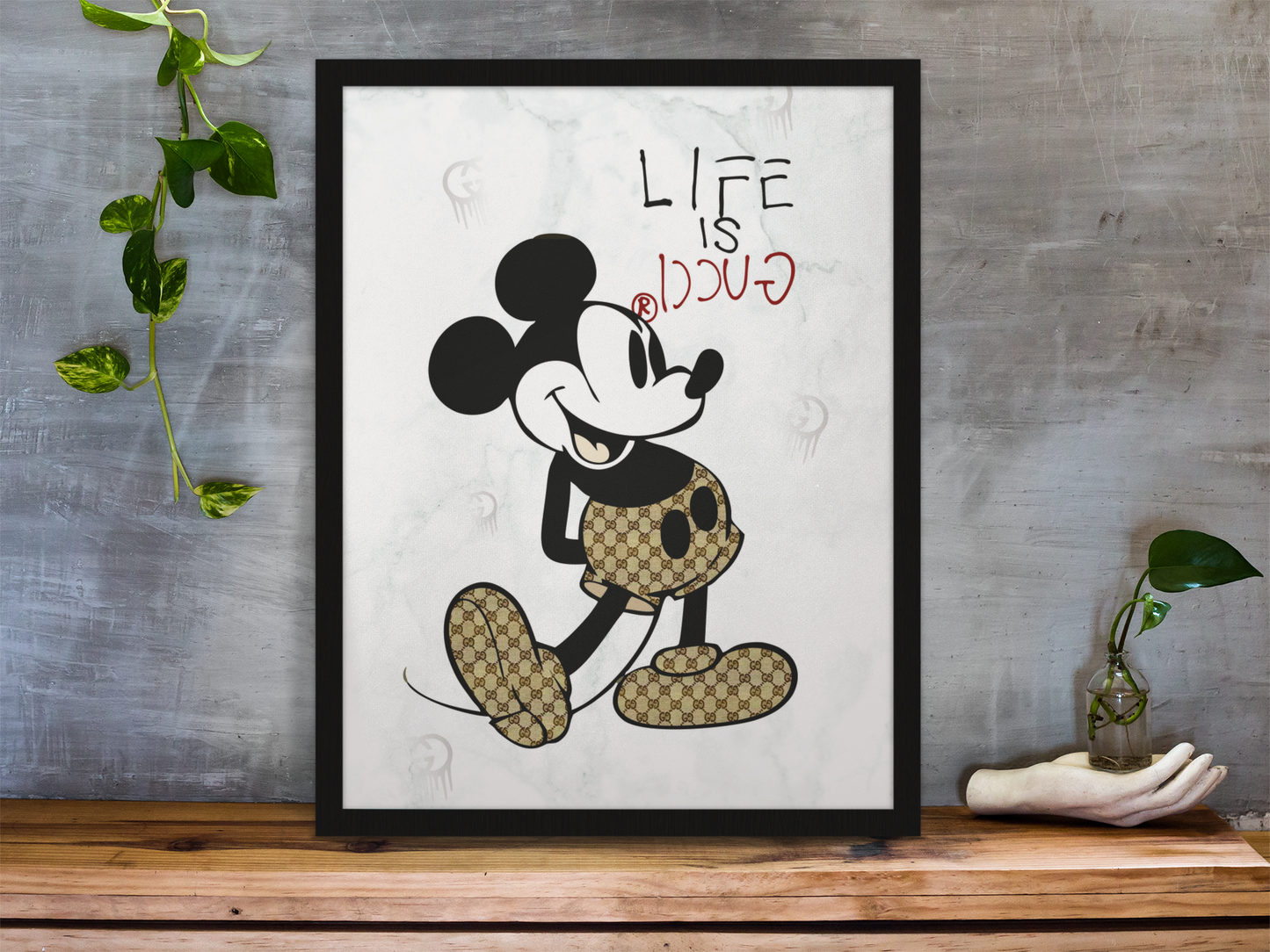 Life is Gucci Canvas Art