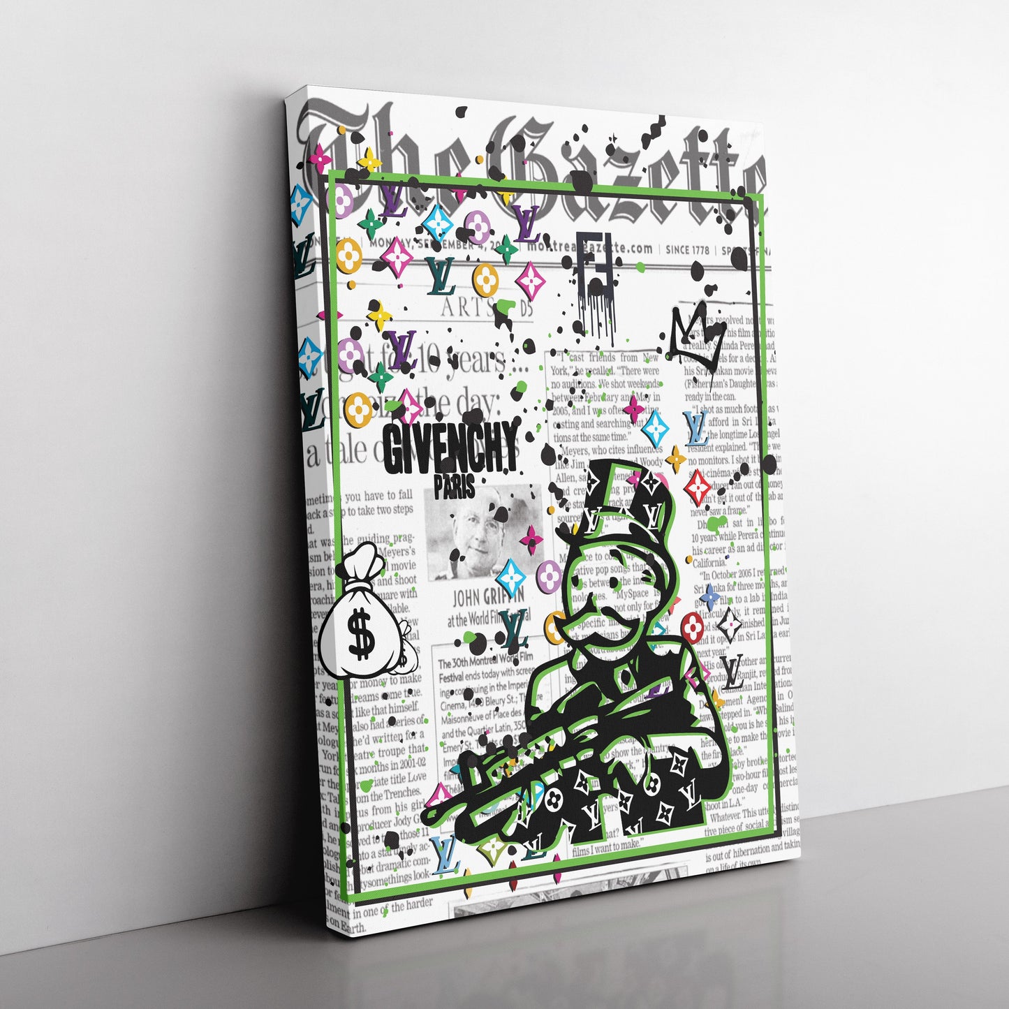 Gazette x Monopoly Inspired Canvas Art