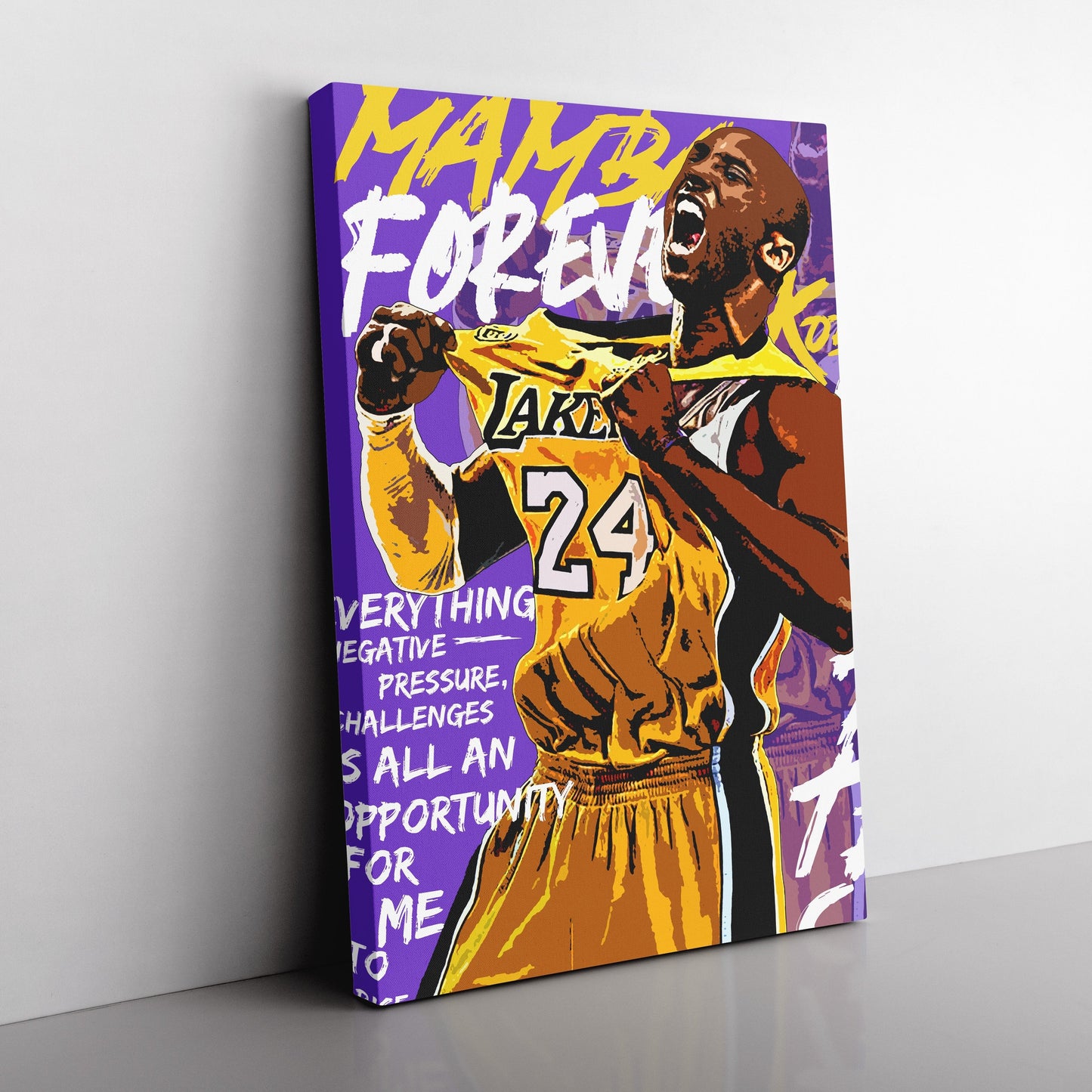 Kobe Mamba Art Canvas
