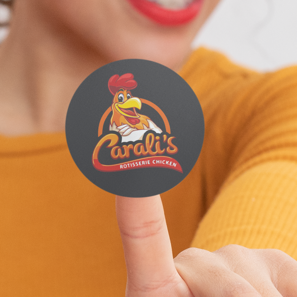 2"x 4" Custom Die Cut Sticker