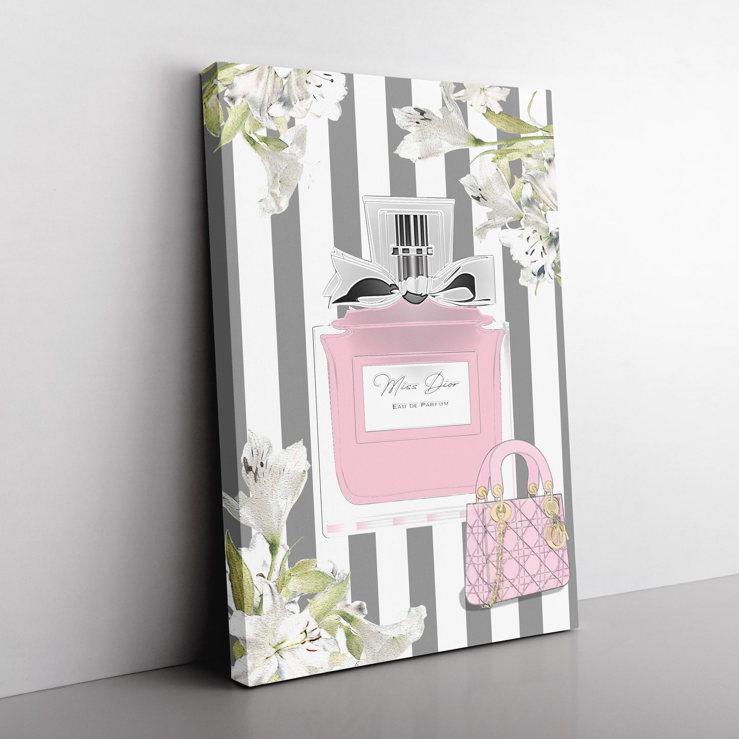Miss Dior Cherie Inspired Canvas Art