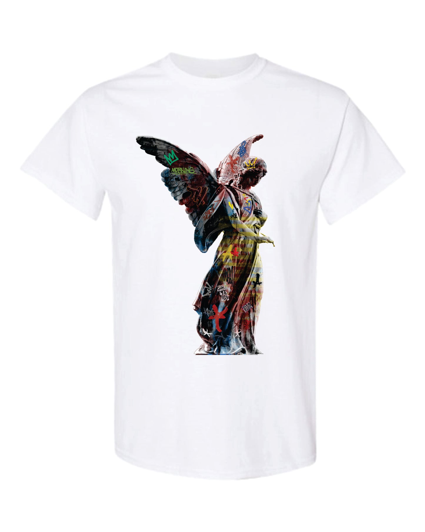 Angel Statue Graffiti- Stret Art - T-shirt
