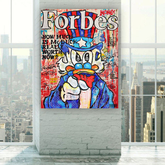 Cashed OUT - Cartoon Canvas