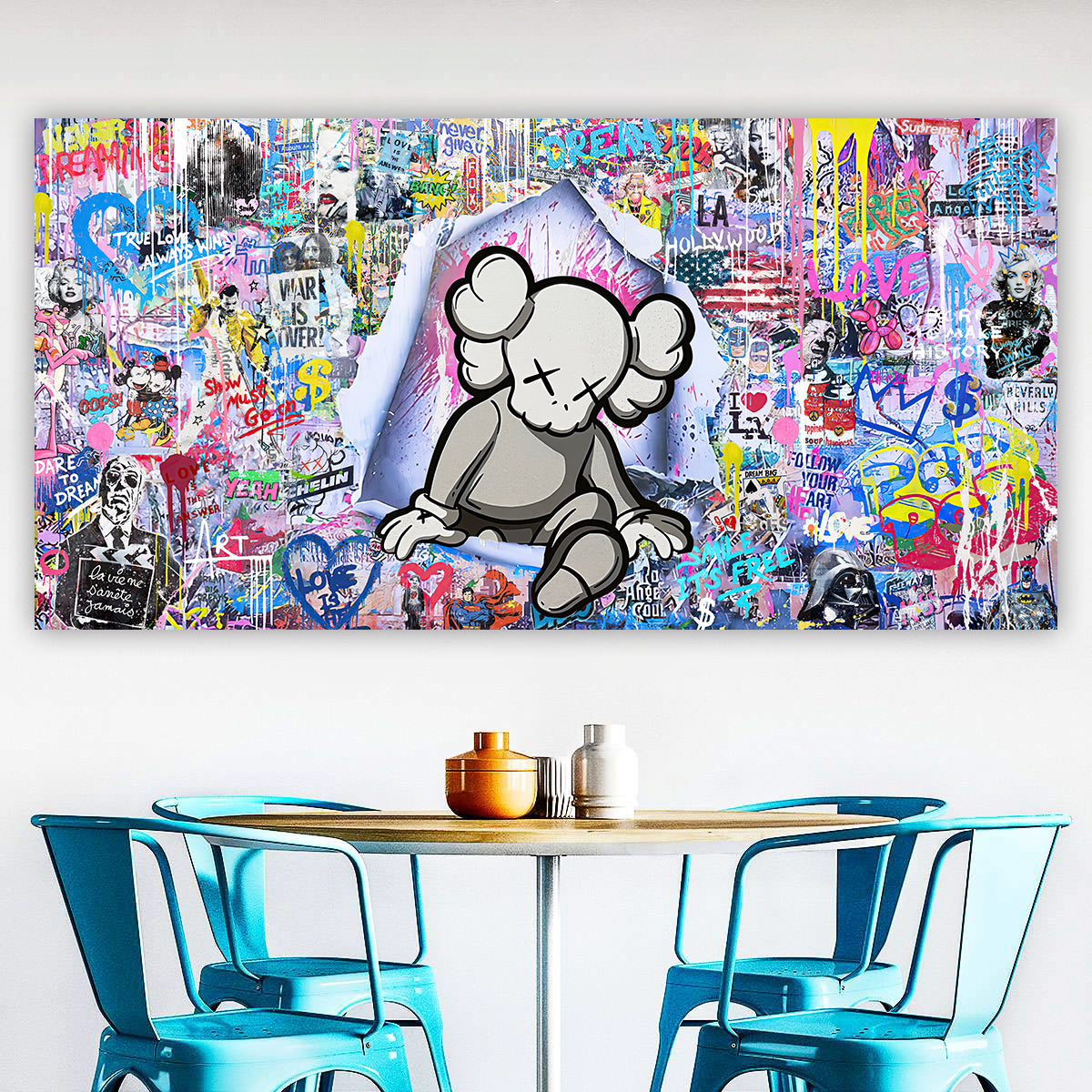 Hollywood Doll - Pop Art Canvas (Panoramic)