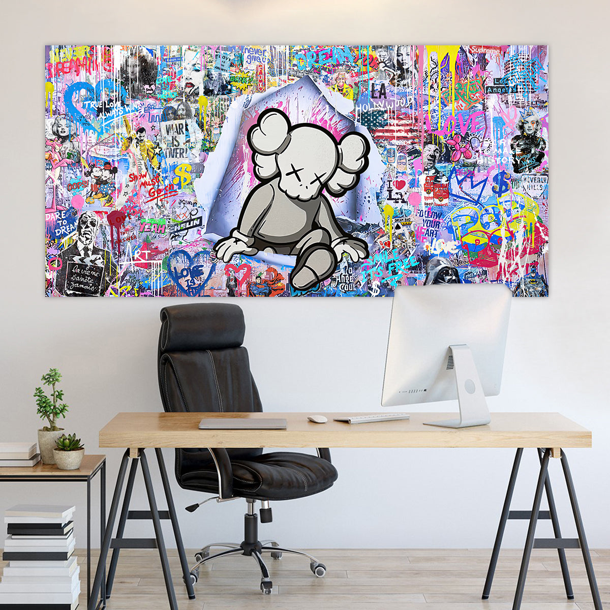 Hollywood Doll - 18 MOSAIQUE  LOVE POP ART  KAWS MOCKUP 2