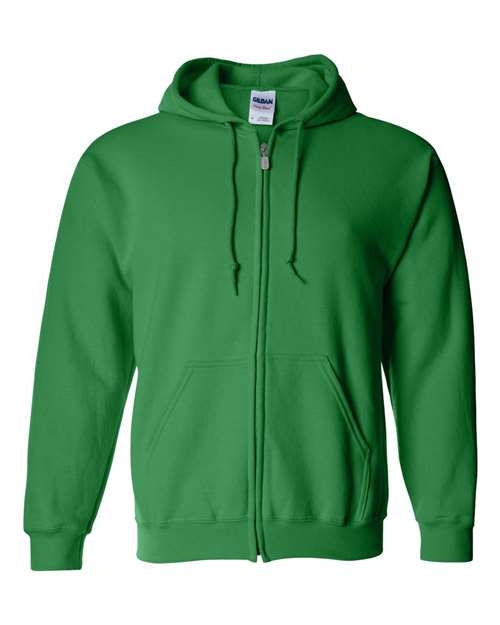 Irish Green Full Zip Hooded Sweatshirt