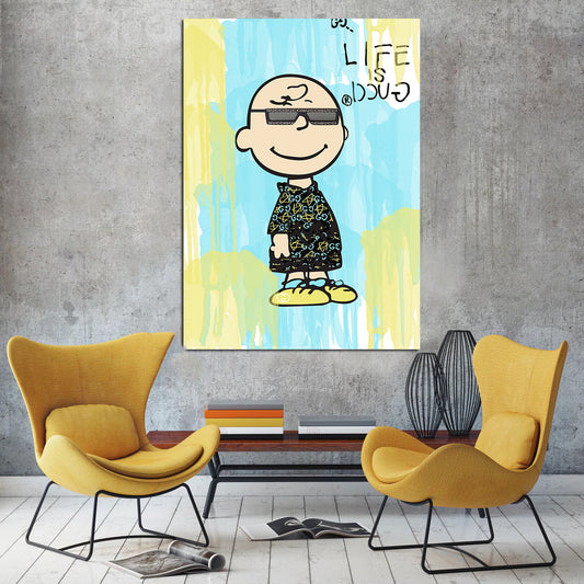 Life IS Good - Cartoon Canvas