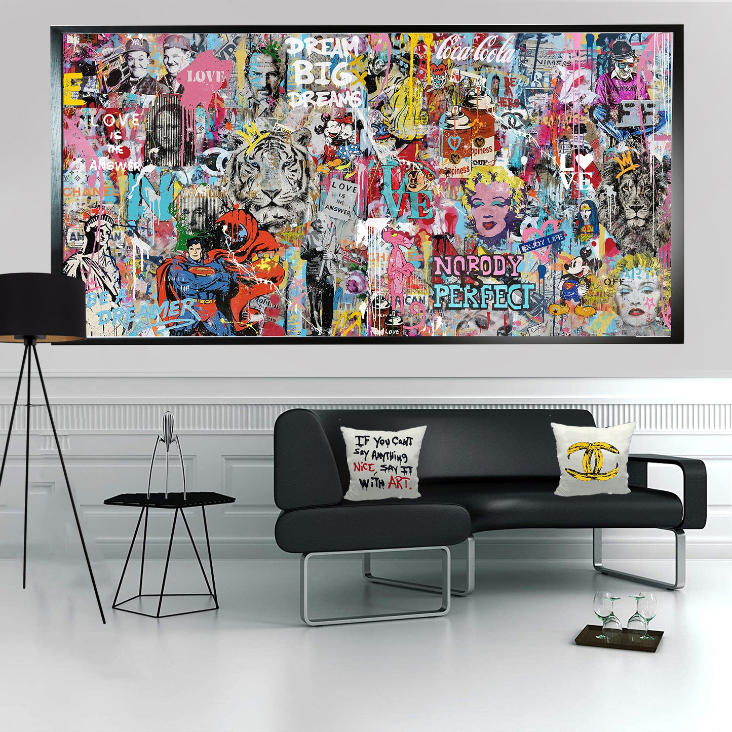 BE A Dreamer Horizontal - Pop Art Canvas (Panoramic)