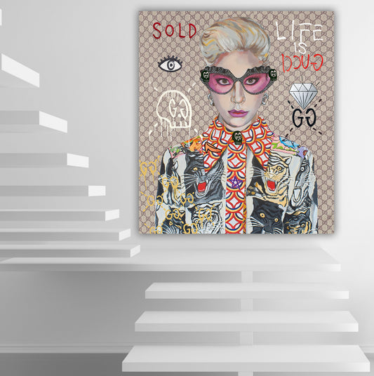 Life IS Gaga - Music Artists Canvas