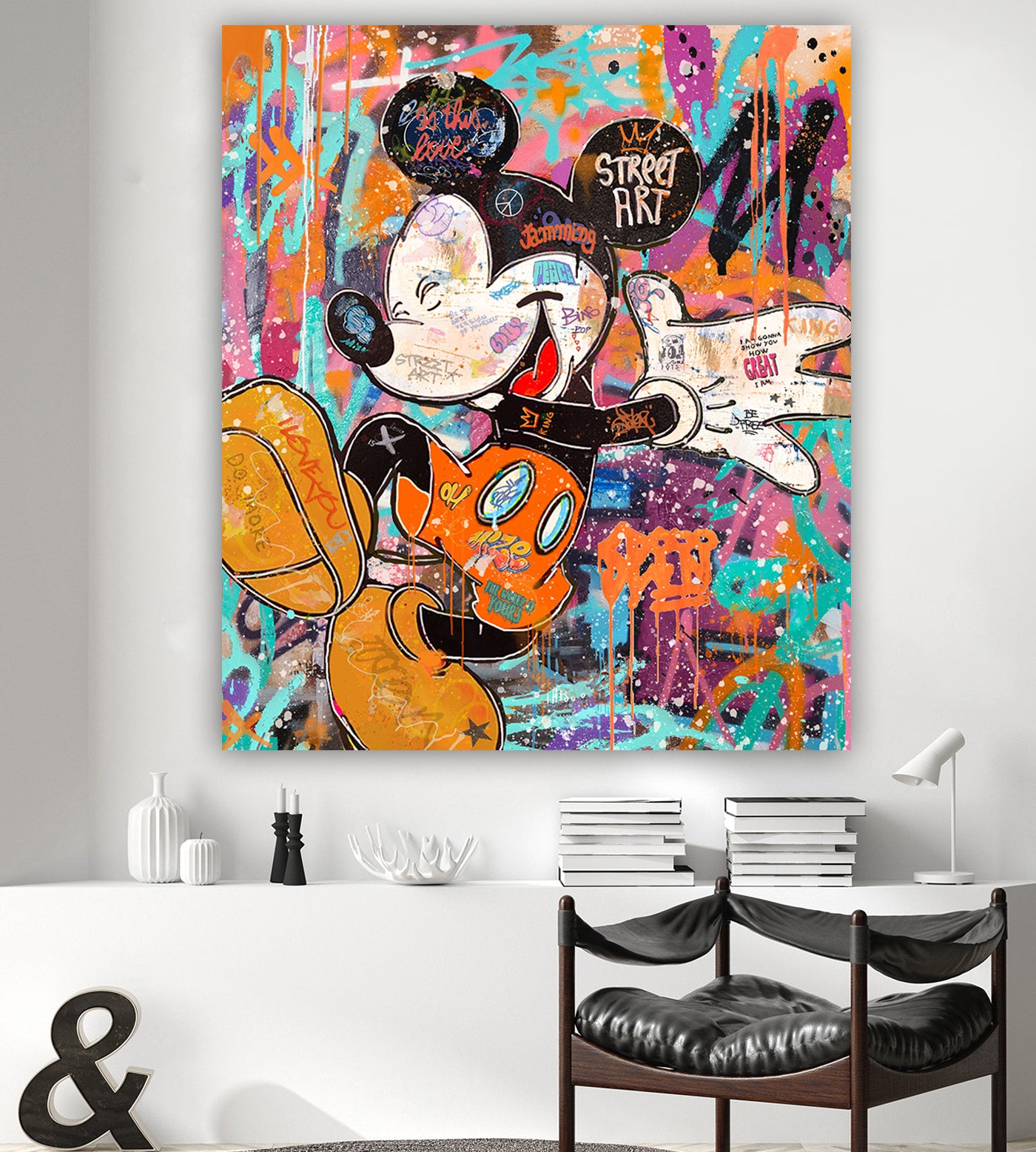 Street ART Mouse - 3 MICKEY MOCKUP 2