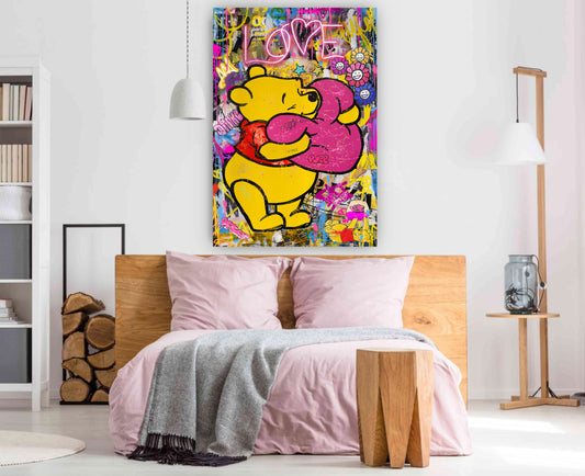 Love Bear - Cartoon Canvas