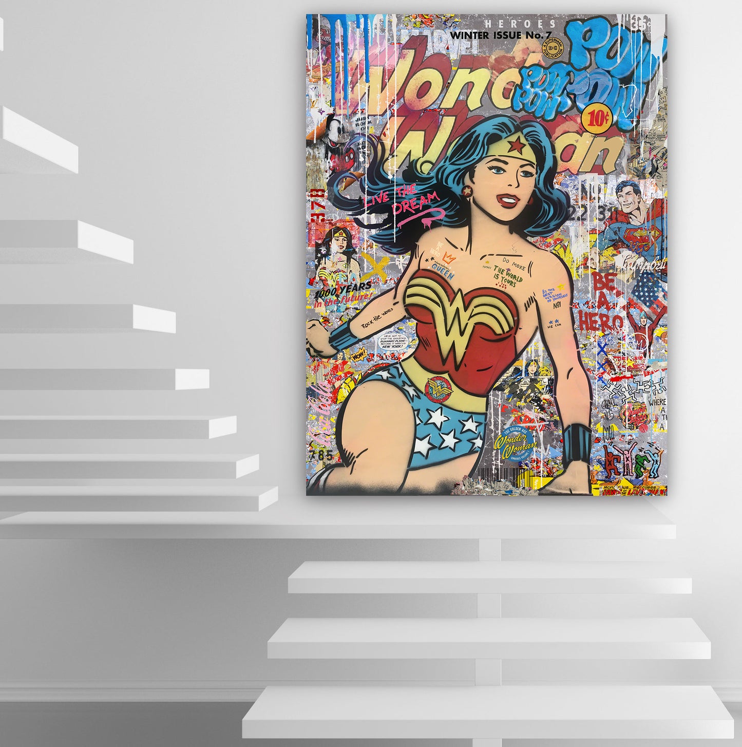 Womans Dream - 4 SUPER WOMAN BE A HERO MOCKUP 3