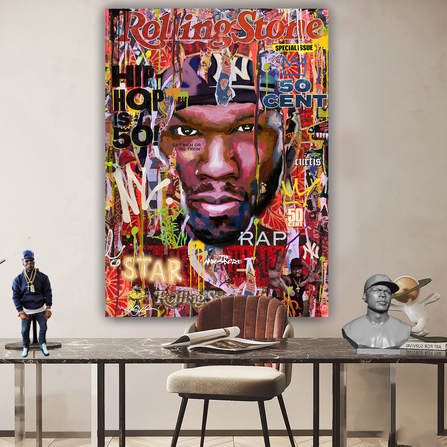 GET Rich OR DIE Trying - Music Artists Canvas