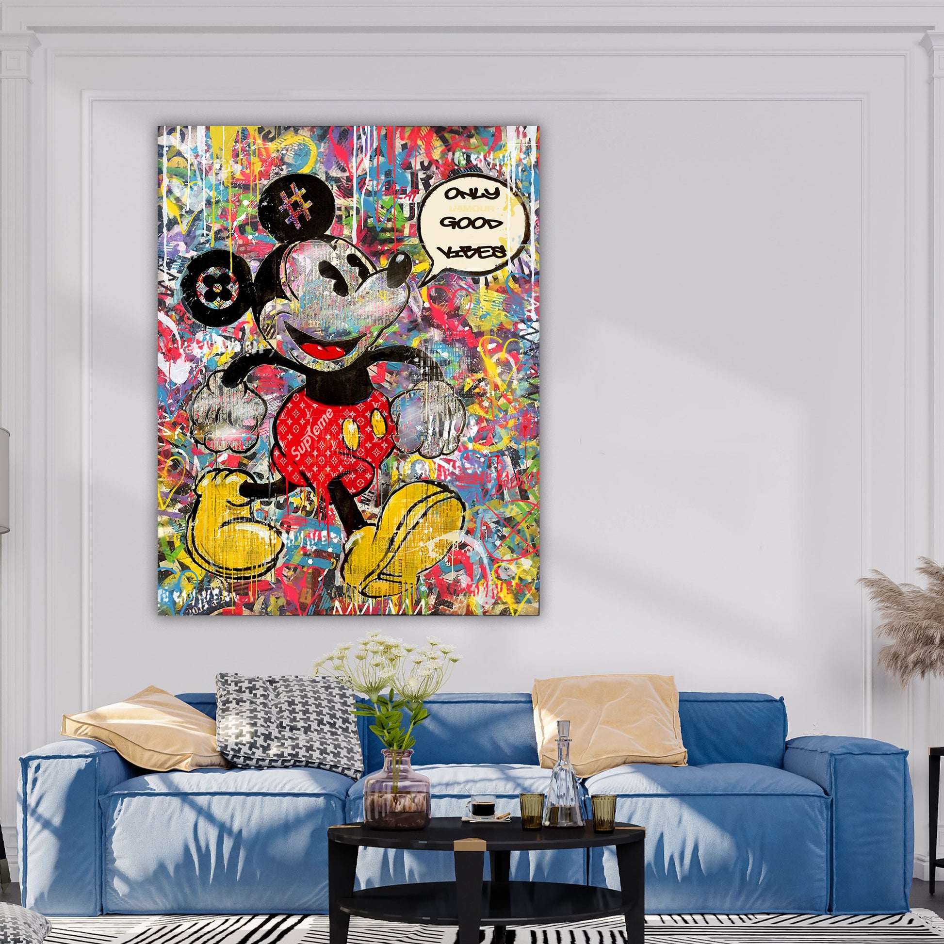 Only Good Vibes - Cartoon Canvas