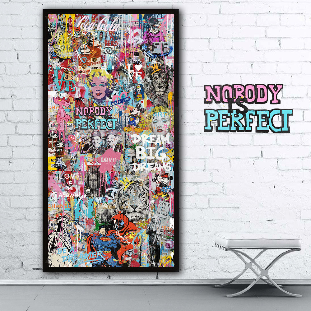 BE A Dreamer Vertical - Pop Art Canvas (Panoramic)