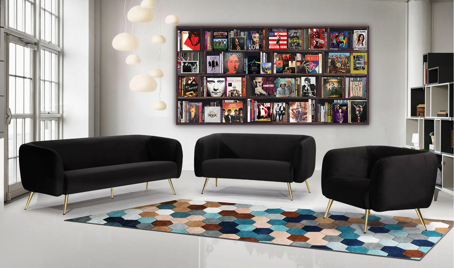 80'S Music Bookshelf Canvas (Panoramic)